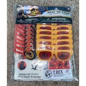 Jurassic World 48 Piece Party Favor Pack Fills 8 Bags Tattoos Sunglasses Sticker
